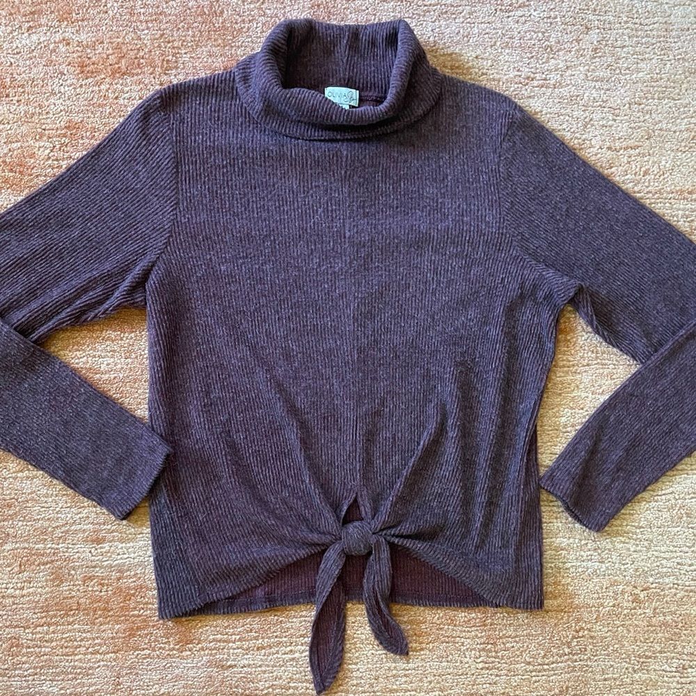 Olivia sky” turtleneck sweater